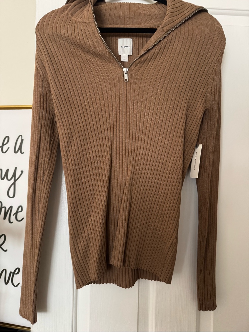 BNWT Maeve 3/4 zip sweater